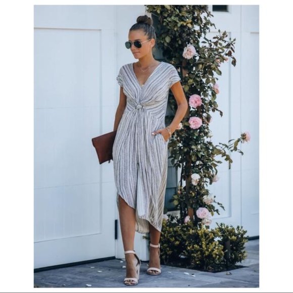 Vici Dresses & Skirts - Vici nothing in this world deep v midi dress, M